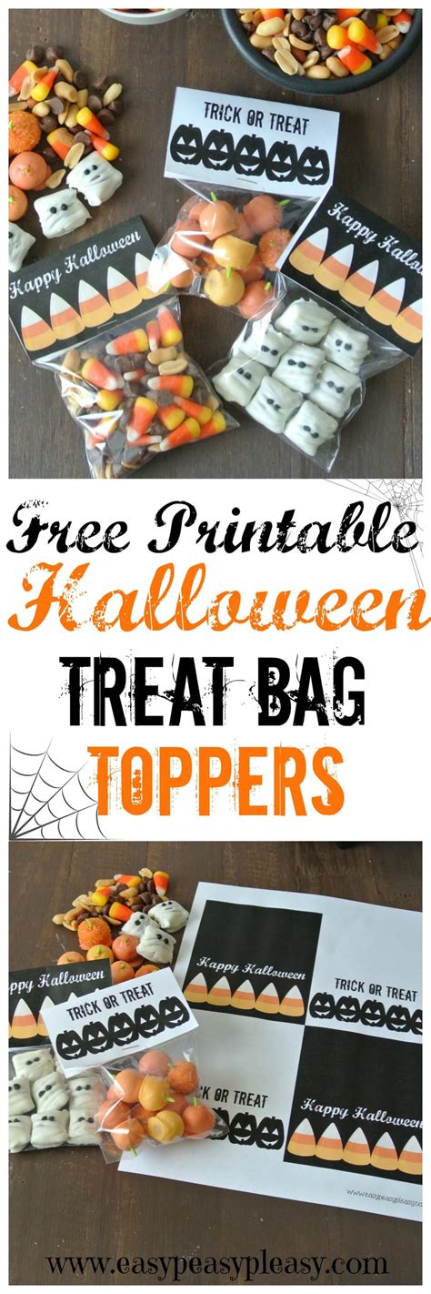 Free Printable Halloween Treat Bag Toppers Printable Templates By Nora