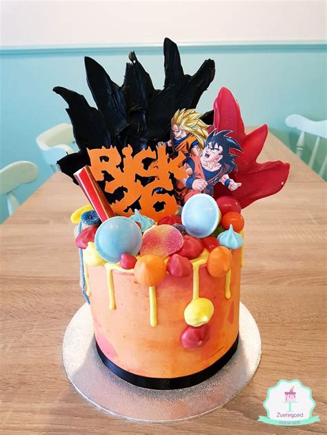 Celebrating the 30th anime anniversary of the series that brought us goku! Dragon Ball Z Drip Cake | Anime cake, Drip cakes, Cake