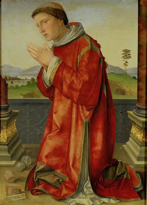 Saint Stephen Von Il Francia Hochwertiger Kunstdruck