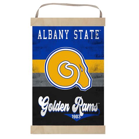 Albany State Golden Rams Retro Logo Banner Sign