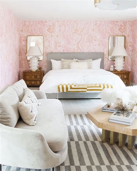 Millennial Pink Bedroom Designer Sarah Sherman Samuel Goes Bold With