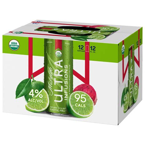 Michelob Ultra Infusions 12 Pack Lime And Prickly Pear Cactus Beer 12 Ea