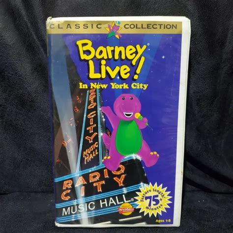 Barney Live In New York City Vhs 1994 Classic Collection Please