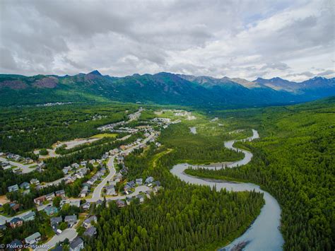Aerial Landscape Picture Of Eagle River Alaska — Steemit