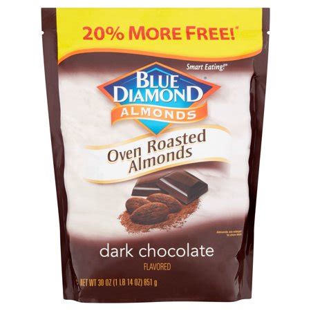 All the flavors you crave. Blue Diamond Natural Oven Roasted Dark Chocolate Almonds ...