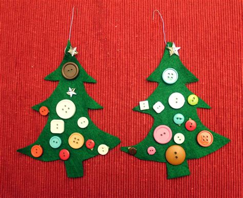Mini Felt Christmas Tree Ornaments Lazy Style Momgineer