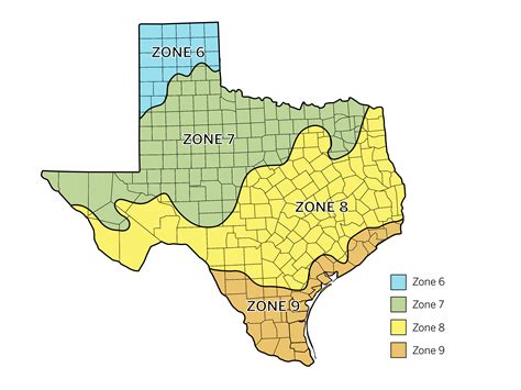 Zone Map Texas Heritage For Living