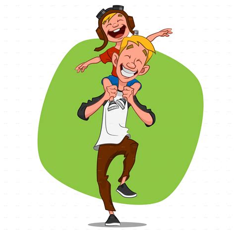 Dad Playing With His Son Father And Son Png 6000x6000 Png Clipart Download