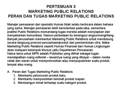 Tugas Public Relation Adalah Newstempo