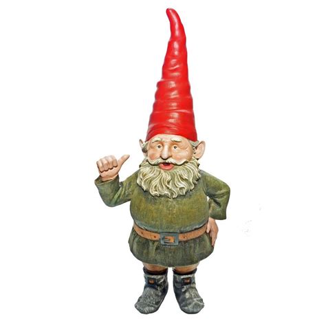 Toad Hollow 21 In Rumple Gnome Garden Statue 36106 The Home Depot