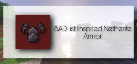 Mcpedl On Twitter Sad Ist Inspired Netherite Armor Texture Pack