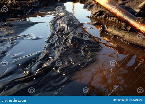 Crude Oil Spill Concept Stock Illustration Illustration Of Accident