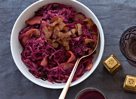 This dish is so great because it can be served as a side or you can layer it on a burger or barbecue sandwich: Braised Red Cabbage with Apples and Bacon | Publix Recipes