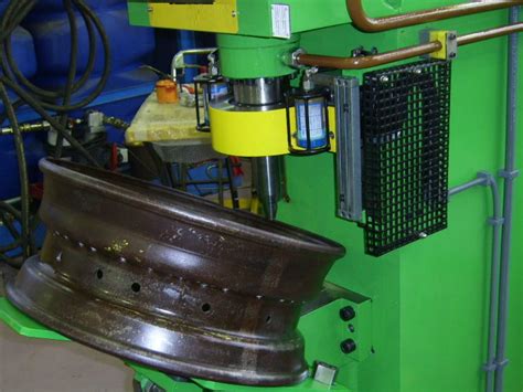Steel Wheel Valve Hole Punching Press Wheel Production Line