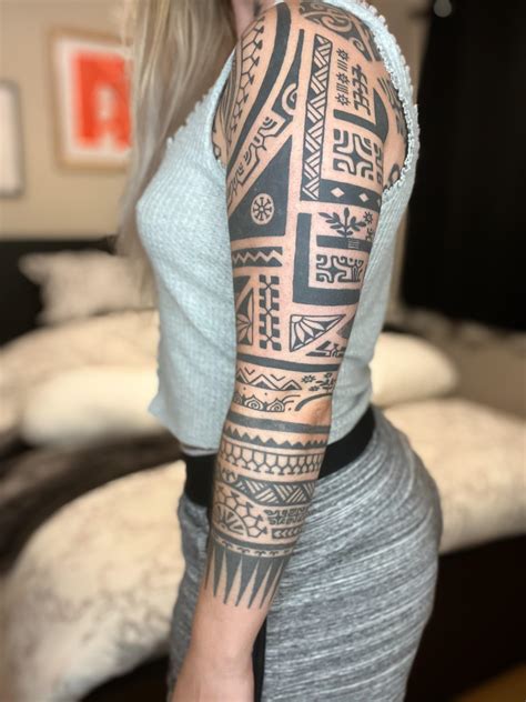 French Polynesian And Filipino Sleeve By Gilles Lovisa Mo’orea French Polynesia R Tattoo