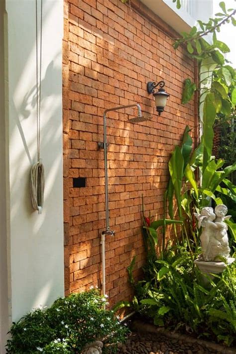 Top 60 Best Outdoor Shower Ideas Enclosure Designs Outdoor Shower Hot