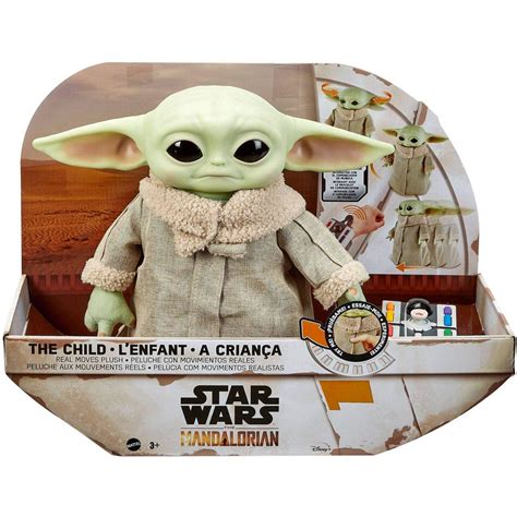 The Child Real Moves Plush Star Wars The Mandalorian Baby Yoda Remote