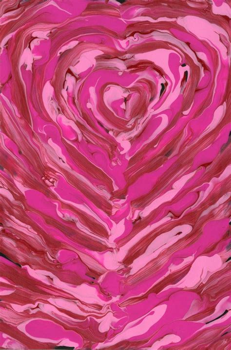 Pink Heart Abstract Print By Abstractartaffair On Etsy 1200 Pink