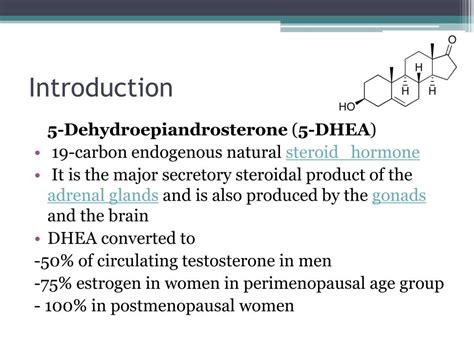 Ppt Dehydroepiandrosterone Dhea Powerpoint Presentation Free Download Id