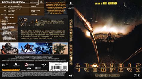 Jaquette Dvd De Starship Troopers Custom Blu Ray Cinéma Passion