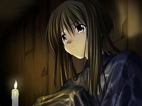 Anime Girl Hd Cry Alone Wallpapers Wallpaper Cave