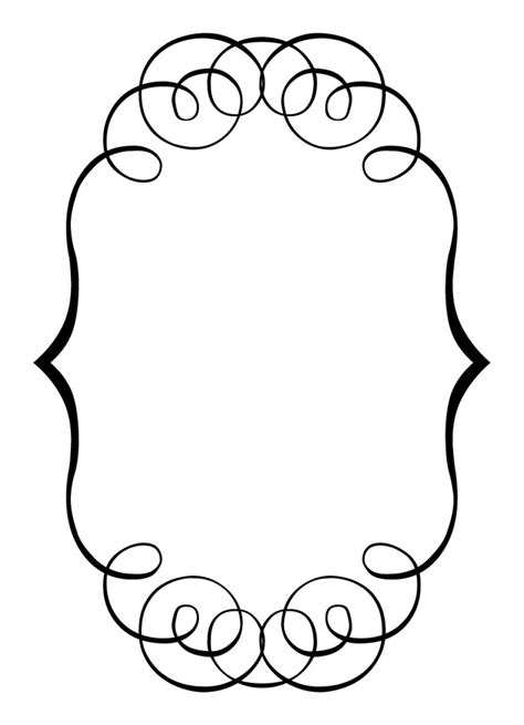 Black Scroll Frame Clipart Clipground