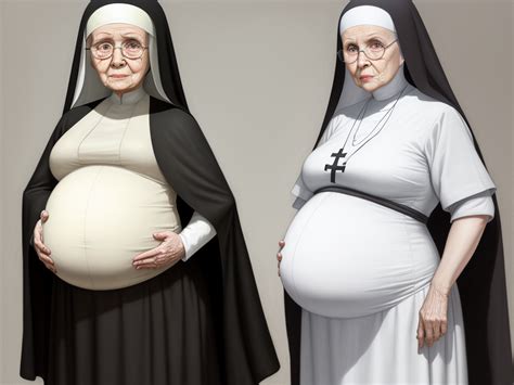 1080p images pregnant elderly nun with large belly