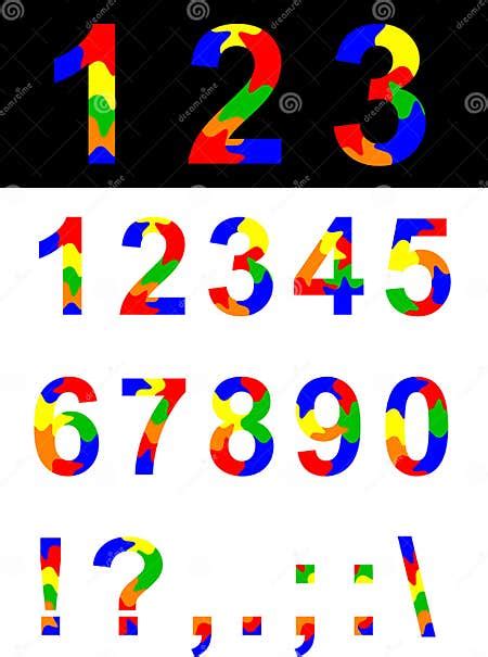 Numbers And Symbols Stock Vector Illustration Of Font 42649737