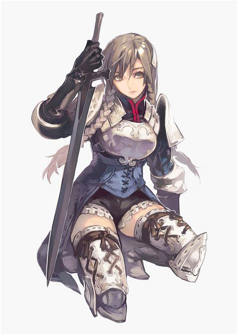 Medieval Anime Girl Knight Hd Png Download Transparent Png Image