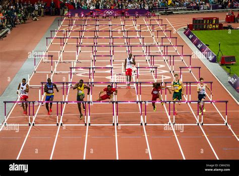 8th Aug 2012 Aries Merritt Usa Winning The Gold Medal In The Men S 110m Hurdles Final At The