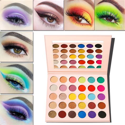 Eyeshadow Palette Colorful Afflano Highly Pigmented Neutral Pro Makeup