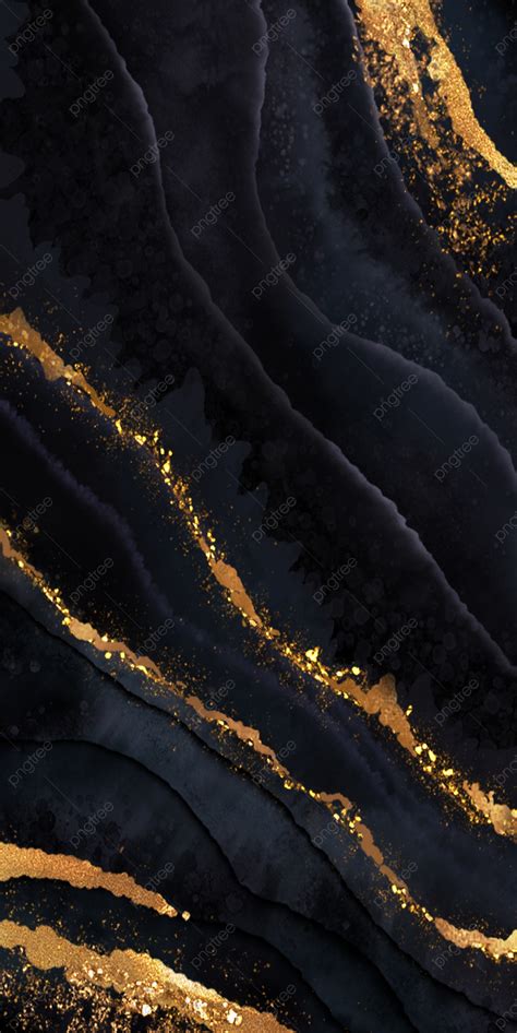 Black Marble Background With Elegant Gold Streaks Wallpaper Image For