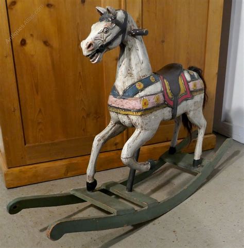 Antiques Atlas 19th Century Carved And Painted Wooden Rocking Horse