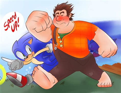Wreck It Ralph And Sonic 1500x1166 Wallpaper