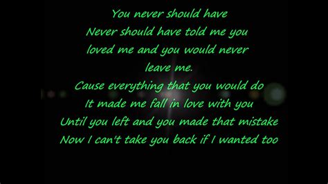 Everybody's laughing in my mind rumors spreading 'bout this other guy do you do what you did when you did with me? Ashanti - Never Should Have LYRICS - YouTube