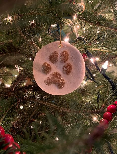 3 Ingredient Paw Print Keepsake Christmas Ornament Kate James Crafts