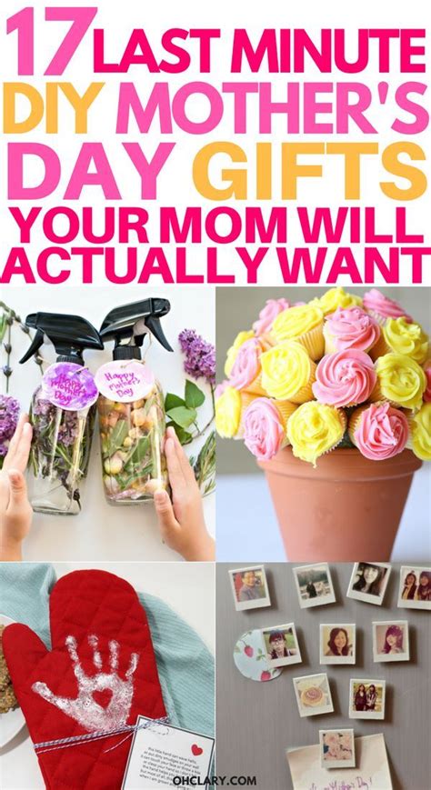 Elegant and unique gifts for daughters that shine with love and pride. 17 DIY Mother's Day Crafts - Easy Handmade Mother's Day ...
