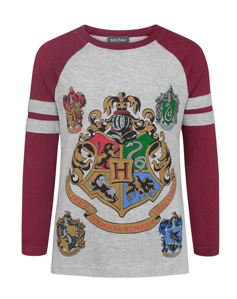 Harry Potter Hogwarts Girls Raglan T Shirt — Vanilla Underground