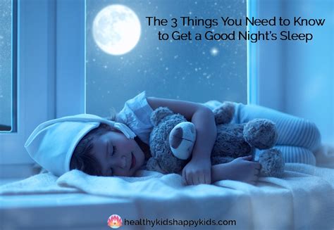 The 3 Things You Need To Know To Get A Good Nights Sleep Healthy