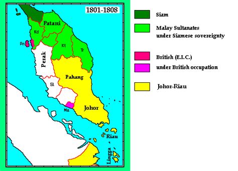 Tribute Nation Malay Peninsula Whkmla Historical Atlas Malaya