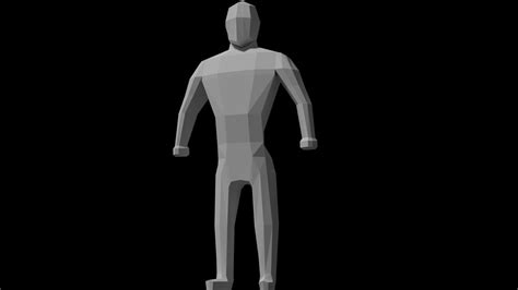 3d Model Low Poly Player Model Rigged Vr Ar Low Poly Cgtrader