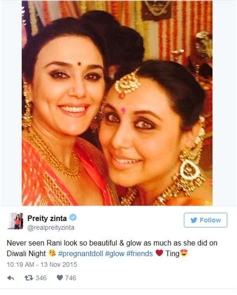 Preity Zinta Clicks An Adorable Selfie With Pregnant Rani Mukerji Indiatv News India Tv