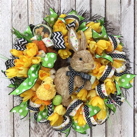 Easter Wreath Rabbit Wreath Sisal Bunny Wreath Bunny Etsy In 2021