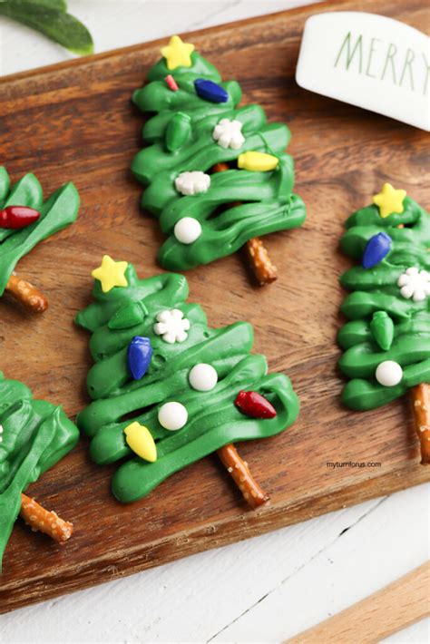 Christmas Tree Pretzels My Turn For Us