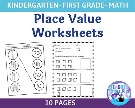 Grade 1 Tens And Ones Place Value Math School Worksheets For