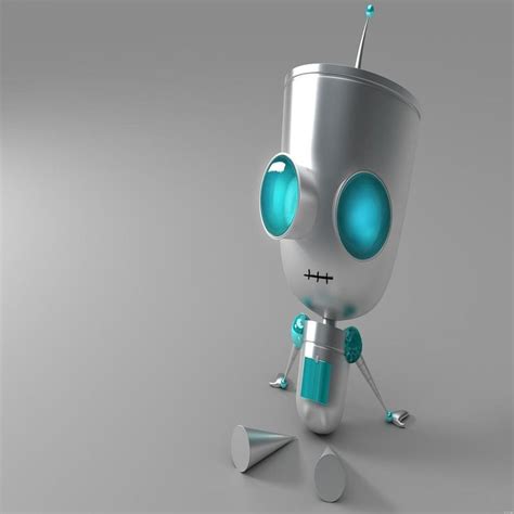 Girin Robot Form Robot Wallpaper Invader Zim Robot Illustration