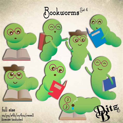 Bookworms Set 4