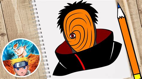 How To Draw Tobi Naruto Easy Step By Step Youtube