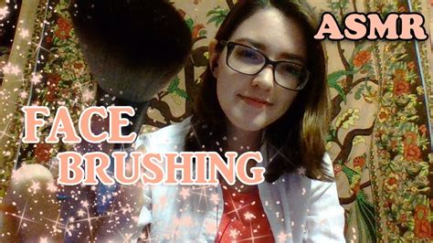 ASMR Face Brushing With Brushing Sounds YouTube