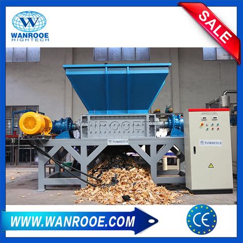 800kgh Industrial Wood Tray Wood Pallet Shredder Machine Wanrooetech